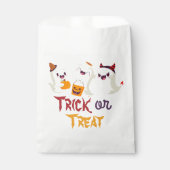 Trick or treat Schattigee geesten Halloween Verjaa Bedankzakje (Voorkant)
