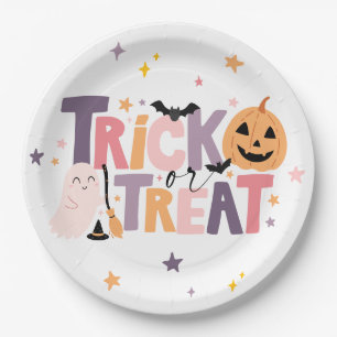 Trick or treat Schattigee Halloween Ballon Decor Papieren Bordje