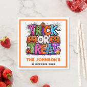 TRICK OR TREAT | Schattigee Halloween Bash Party Servet (Insitu)