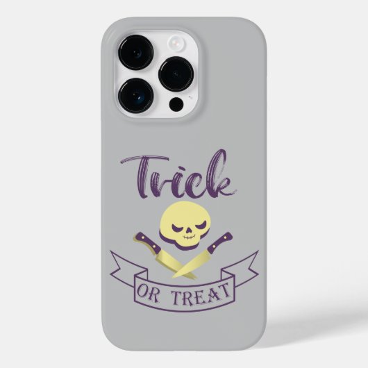 Trick or treat schedel kruisbeenderen Halloween li Case-Mate iPhone Case (Achterkant)