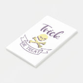 Trick or treat schedel kruisbeenderen Halloween li Post-it® Notes (Schuin)