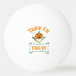 Trick or treat schedels Halloween pompoen gezicht Pingpongbal