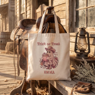 Trick or Treat Sfeer Oud-Westerse Cowboy Geest Tote Bag
