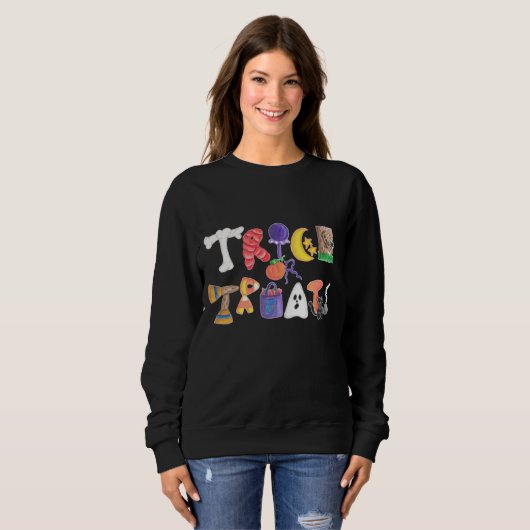 trick or treat Shirt (Voorkant volledig)
