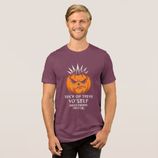 Trick-or-Treat-shirt, punkpompoen Halloween-cadeau Tri-Blend Shirt