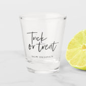 Trick or treat Shot Glass | Happy Halloween Party Glas (Voorkant)