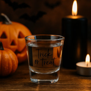 Trick or treat Shot Glass Happy Halloween Party Glas