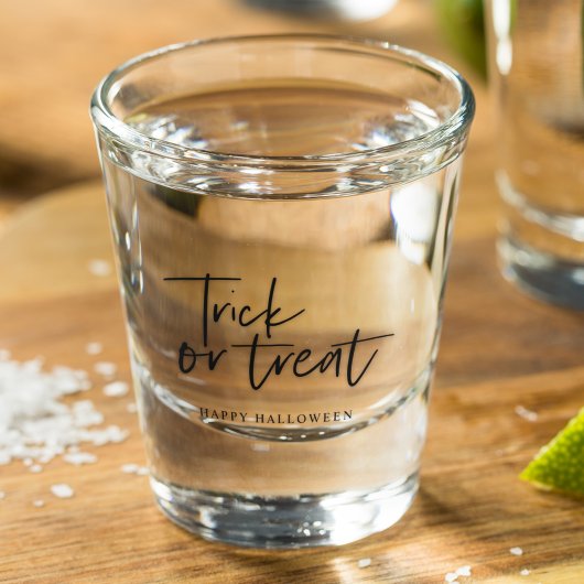 Trick or treat Shot Glass | Happy Halloween Party Shot Glas