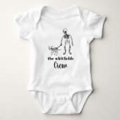 Trick or treat Skeleton Halloween Familie Matching Romper (Voorkant)