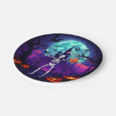 Trick or treat Skeleton Paper Borden Papieren Bordje (Gekanteld)