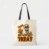 TRICK OR TREAT SKELETON TOTE BAG (Voorkant)