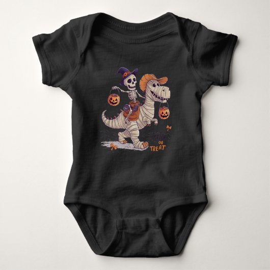 trick-or-treat-skeletonrijdende gemummificeerde di romper (Voorkant)