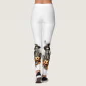 Trick or Treat Skeletons Halloween Leggings (Achterkant)
