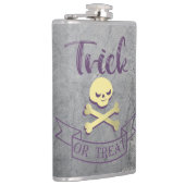 Trick or treat skull crossbones Halloween ribbon Heupfles (Rechts)