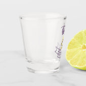 Trick or treat skull crossbones Halloween ribbon Shot Glas (Links)