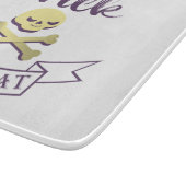 Trick or treat skull crossbones Halloween ribbon Snijplank (Hoek)