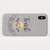 Trick or treat skull crossbones Halloween ribbon T Case-Mate iPhone Case (Achterkant (horizontaal))