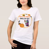 Trick or Treat Smell My Feet Funny Halloween Tees (Voorkant)