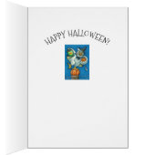 TRICK OR TREAT, SMELL MY FEET HALLOWEEN OWL KAART (Binnen (Rechts))