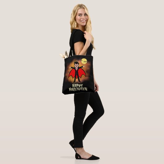 Trick or treat Snoep Bag voor Halloween - Vamire Tote Bag (Op model)
