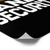 Trick or treat Snoep Beveiliging Mama Pa Halloween Poster (Hoek)