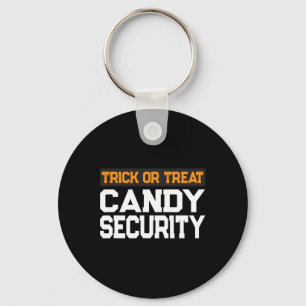 Trick or treat Snoep Beveiliging Mama Pa Halloween Sleutelhanger