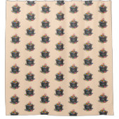 Trick or treat Snoep ketel Douchegordijn (Voorkant)