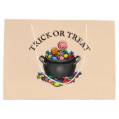 Trick or treat Snoep ketel Groot Cadeauzakje (Achterkant)