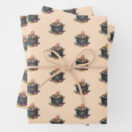 Trick or treat Snoep ketel Inpakpapier Vel