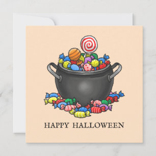 Trick or treat Snoep ketel Kaart