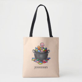 Trick or treat Snoep ketel Tote Bag