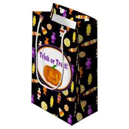 Trick or treat Snoep Patroon Halloween Paper Klein Cadeauzakje