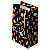 Trick or treat Snoep Patroon Halloween Paper Klein Cadeauzakje (Achterkant Gekanteld)