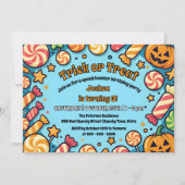 Trick or treat Snoep Pompoen Halloween Verjaardag Kaart (Voorkant)