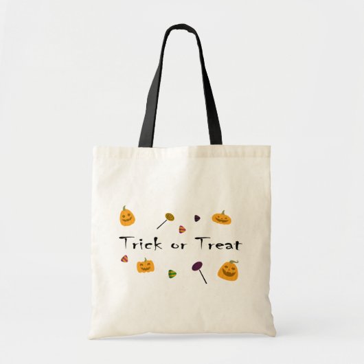 Trick or Treat Snoep Tote Tas (Voorkant)