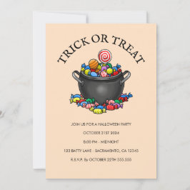 Trick or Treat Snoepketel Kaart