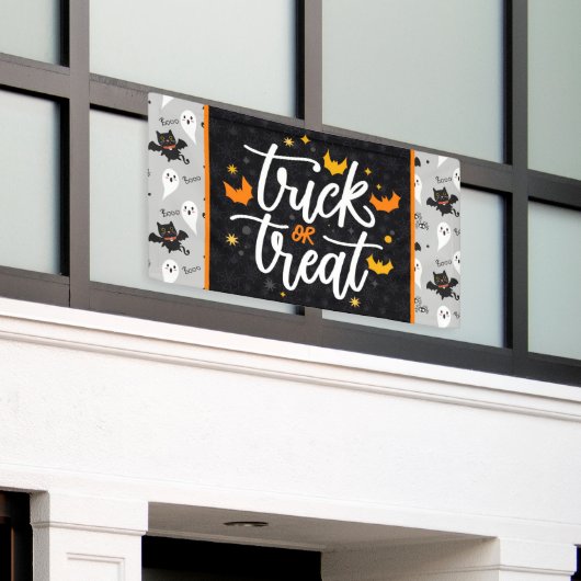trick or treat spandoek (Buitenkant Gebouw)