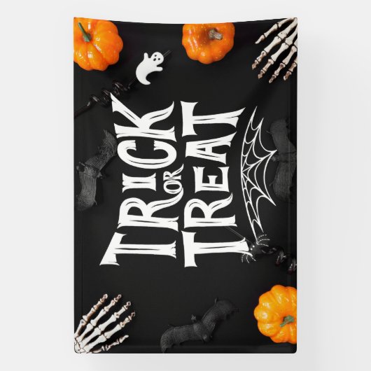 Trick or treat spandoek (Verticaal)