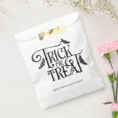 Trick or treat Sparkly Halloween Party Bedankzakje (Gezegeld)