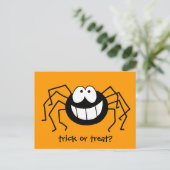 Trick or treat Spider Briefkaart (Staand voorkant)