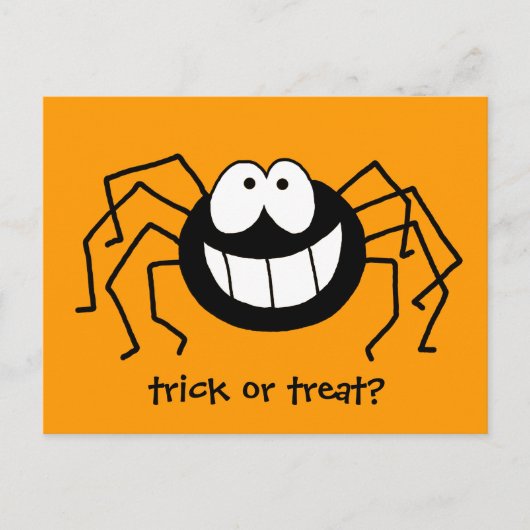 Trick or treat Spider Briefkaart (Voorkant)