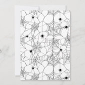 Trick or treat Spider Halloween Party Kaart (Achterkant)