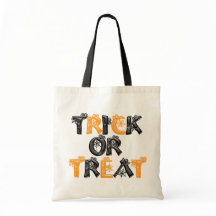 trick or treat Spider Web Canvas tas