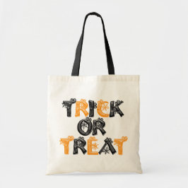 trick or treat Spider Web Canvas tas