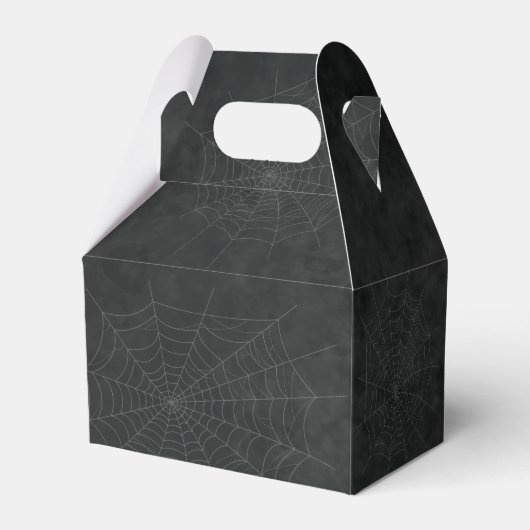 Trick or treat Spider Web Dark Gothic Halloween Bedankdoosjes (Achterkant)