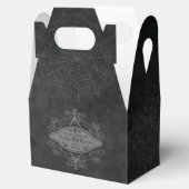 Trick or treat Spider Web Dark Gothic Halloween Bedankdoosjes (Geopend)