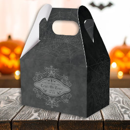 Trick or treat Spider Web Dark Gothic Halloween Bedankdoosjes