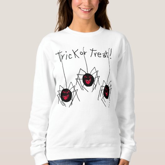 Trick or treat Spiders Halloween Sweatshirt (Voorkant)