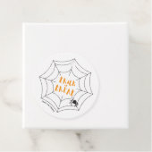 Trick or treat Spiderweb Cadeau Label (In situ)
