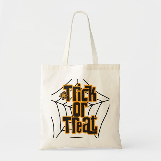 Trick or treat spinweb Halloween tas (Voorkant)